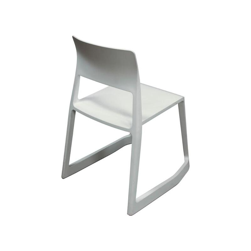 Tip Ton Used Stack Chair, White - Thumbnail 2