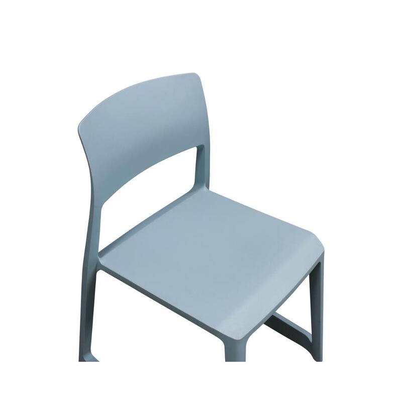 Tip Ton Used Stack Chair, Light Blue - Thumbnail 3
