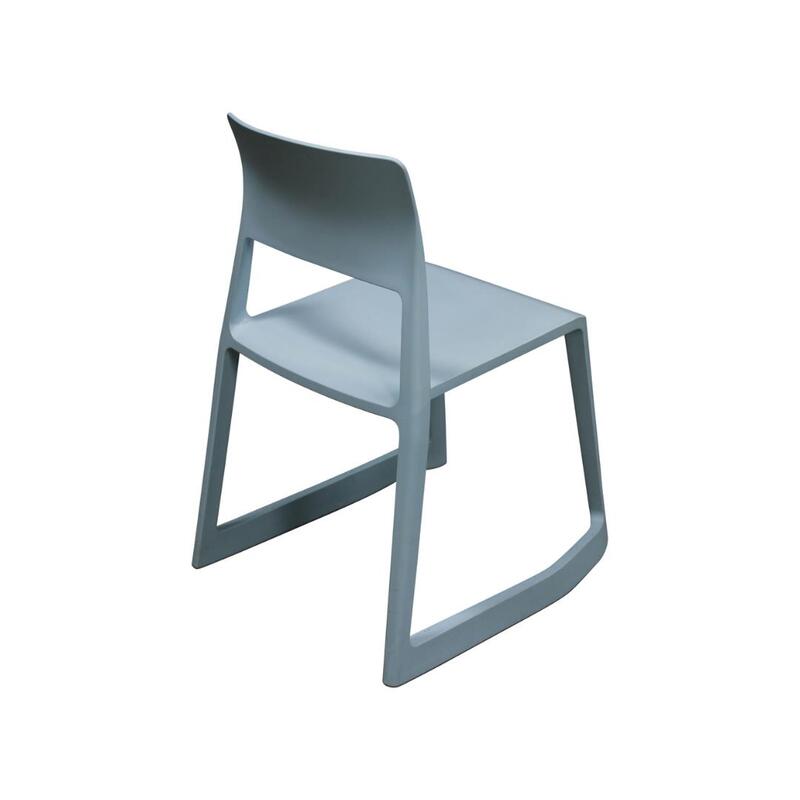Tip Ton Used Stack Chair, Light Blue - Thumbnail 2