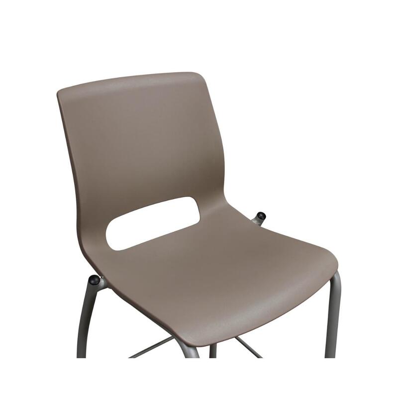 Motivate Used Bar Stool, Taupe - Thumbnail 3