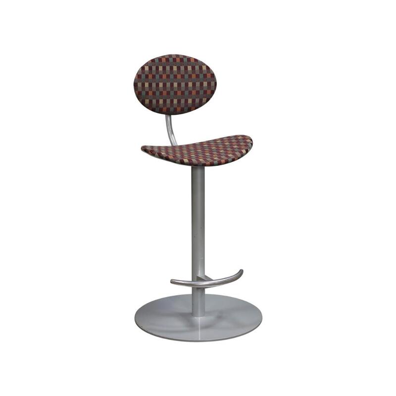 Coalesse Used Cafe Stool, Multicolored Pattern - Image 1