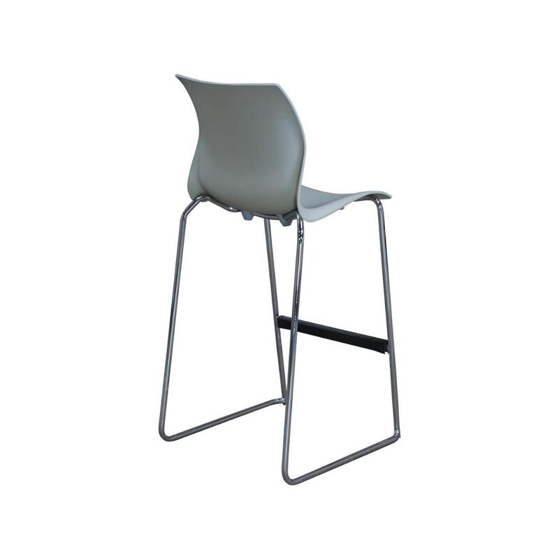 Nami Used Stool, Light Gray - Thumbnail 2