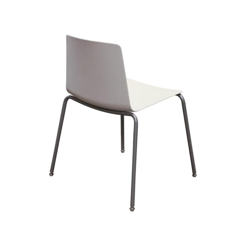 Vicinity Used Stack Chair, White - Thumbnail 2