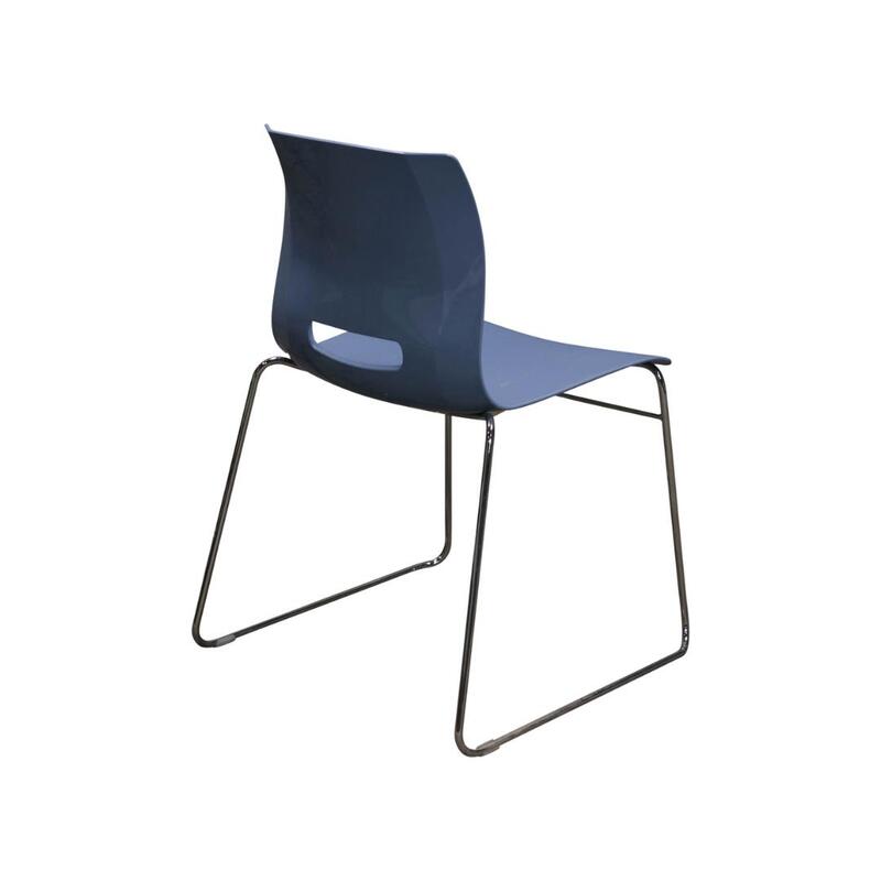 Casper Used Stack Chair, Blue - Thumbnail 2