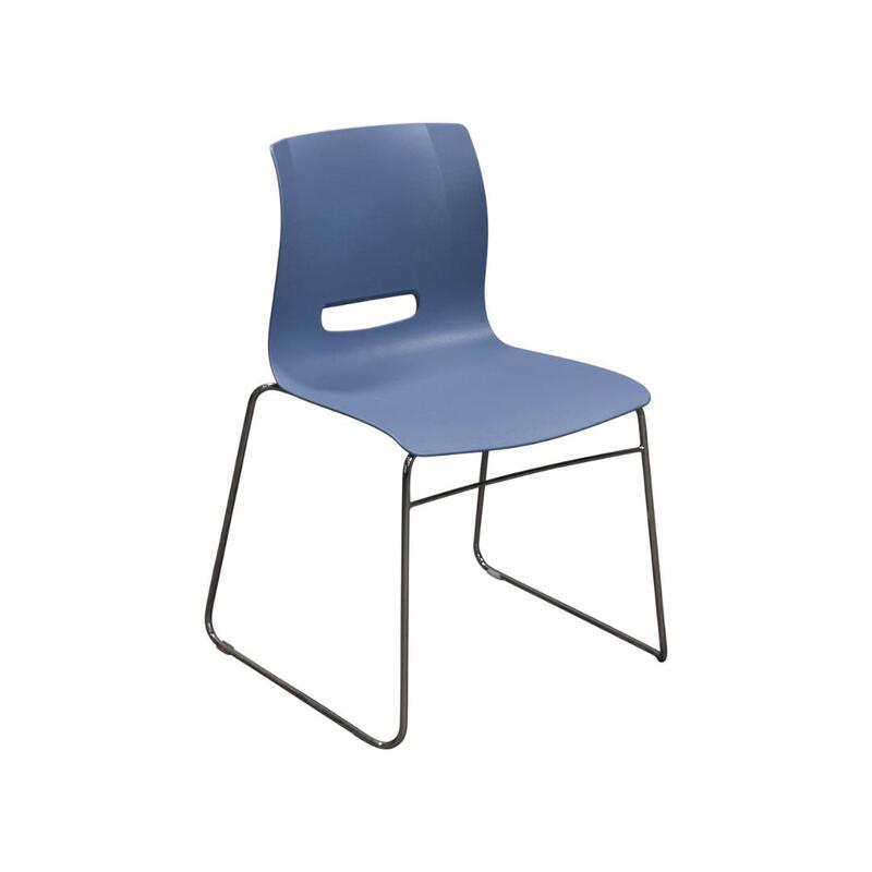 Casper Used Stack Chair, Blue - Image 1