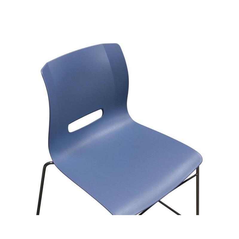 Casper Used Stack Chair, Blue - Thumbnail 3