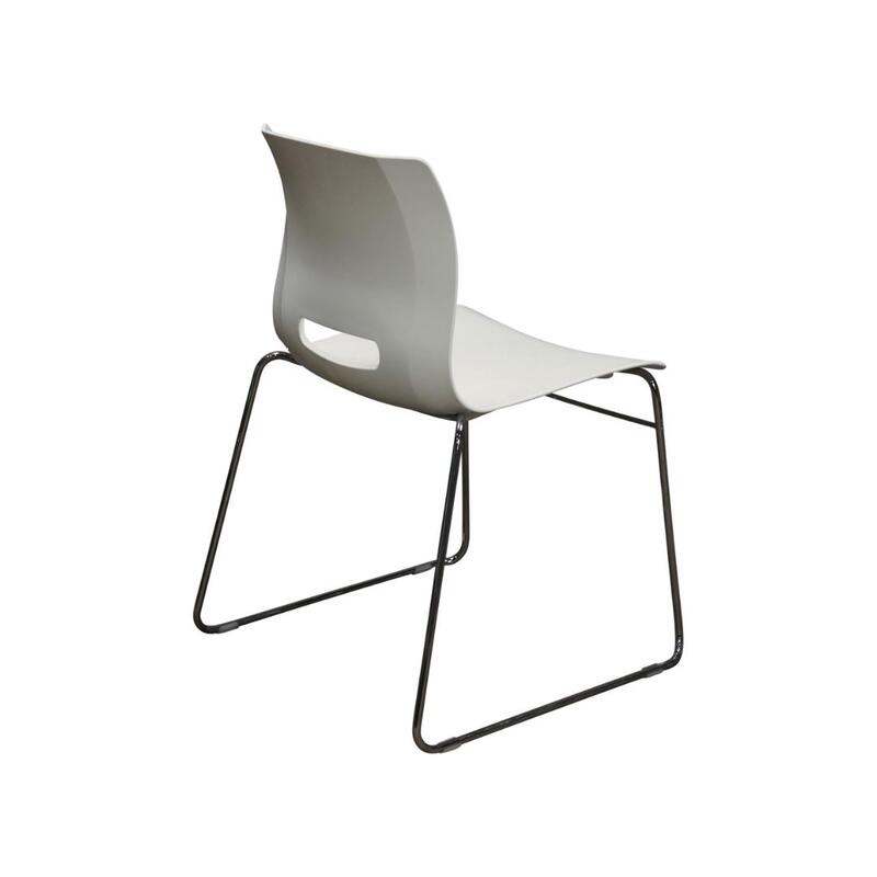 Casper Used Stack Chair, White - Thumbnail 2