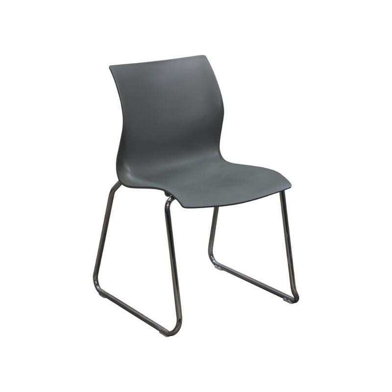 Nami Used Sled Base Chair, Gray - Image 1