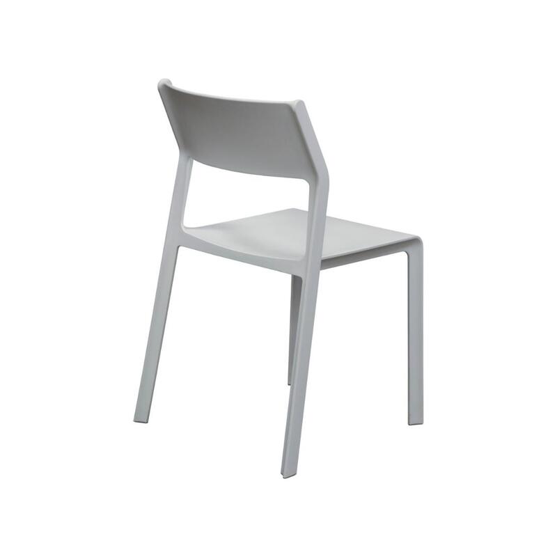 Used Stack Chair, White - Thumbnail 2