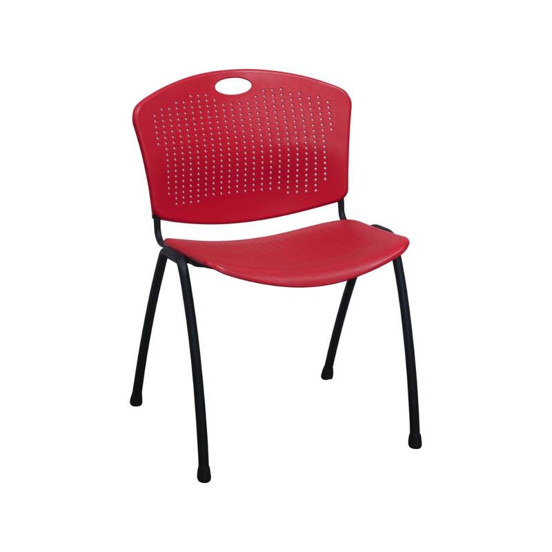 SitOnIt Anytime Used Guest Stack Chair, Red - Image 1