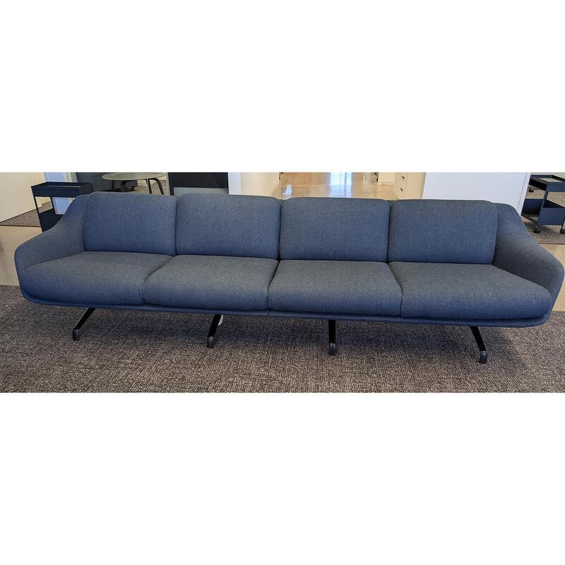 Herman Miller Striad Used 4 Seater Lounge Sofa, Blue - Thumbnail 2