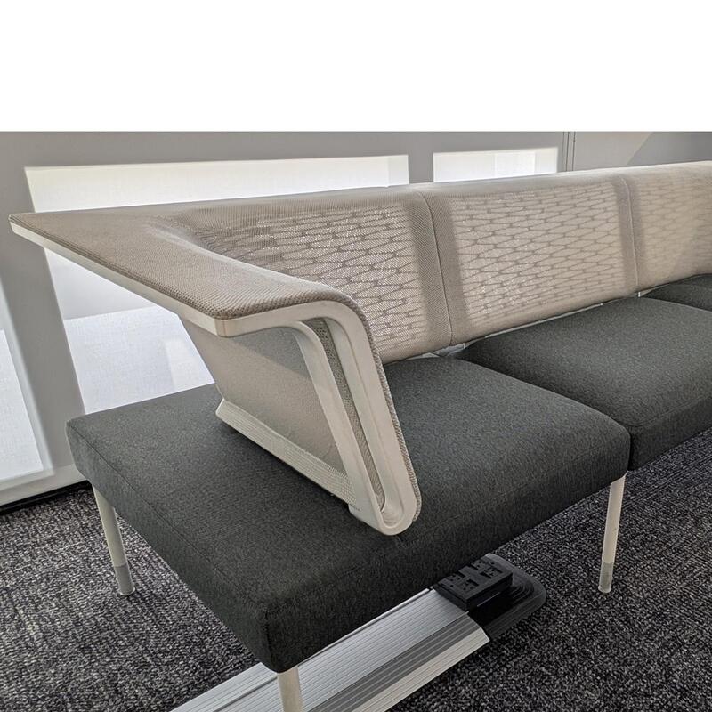 Herman Miller Public Office Landscape Used Social Chairs, Green and White - Thumbnail 5