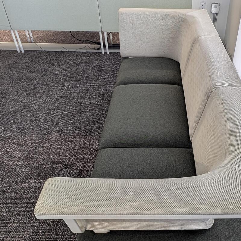 Herman Miller Public Office Landscape Used Social Chairs, Green and White - Thumbnail 3