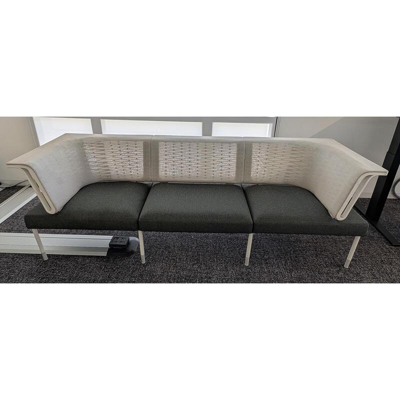 Herman Miller Public Office Landscape Used Social Chairs, Green and White - Thumbnail 2