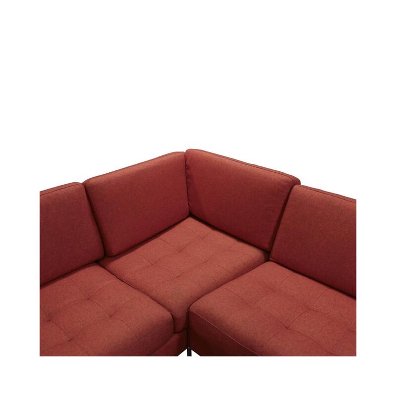 BO Concept Used Large L-Shaped Sofa, Orange - Thumbnail 2
