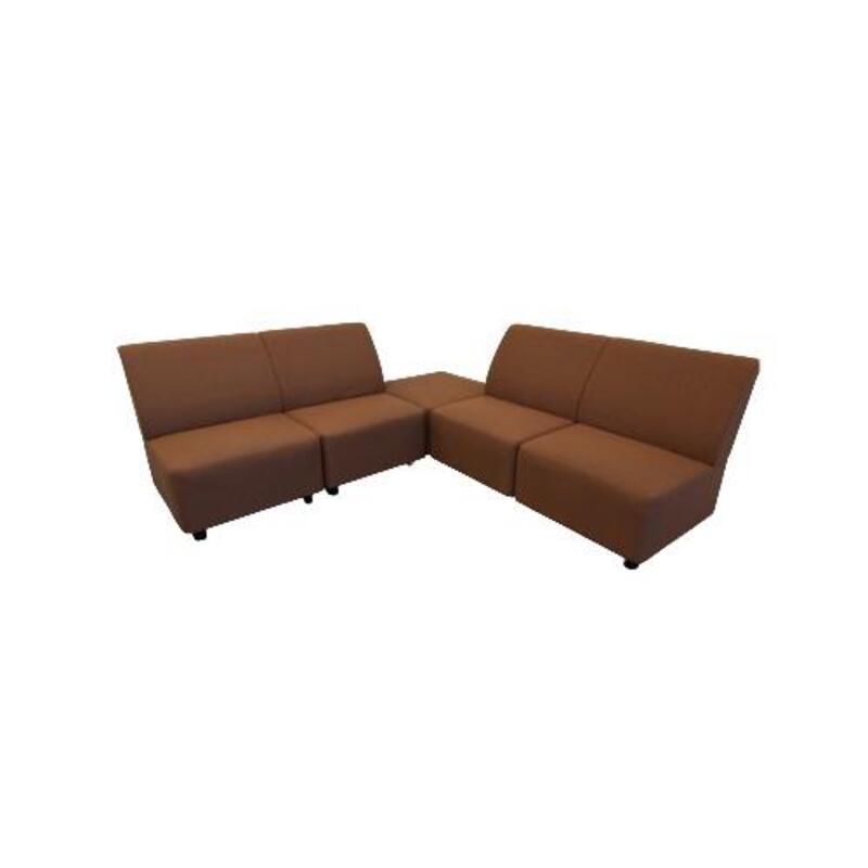 Herman Miller Plex Used 5 Piece Modular Lounge Set, Rust - Image 1