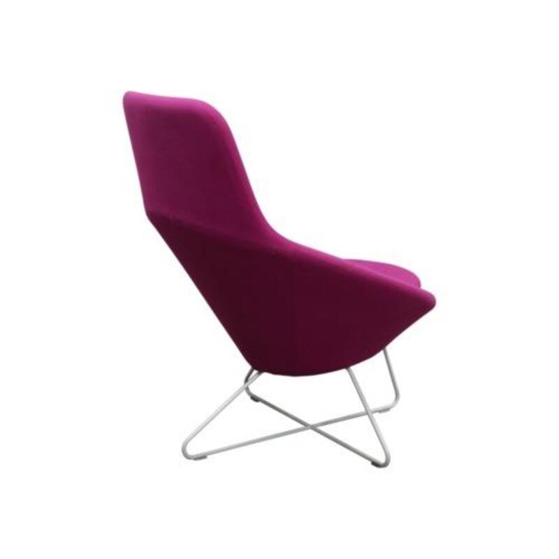 Allermuir Conic Used High Back Guest Chair, Magenta - Thumbnail 2