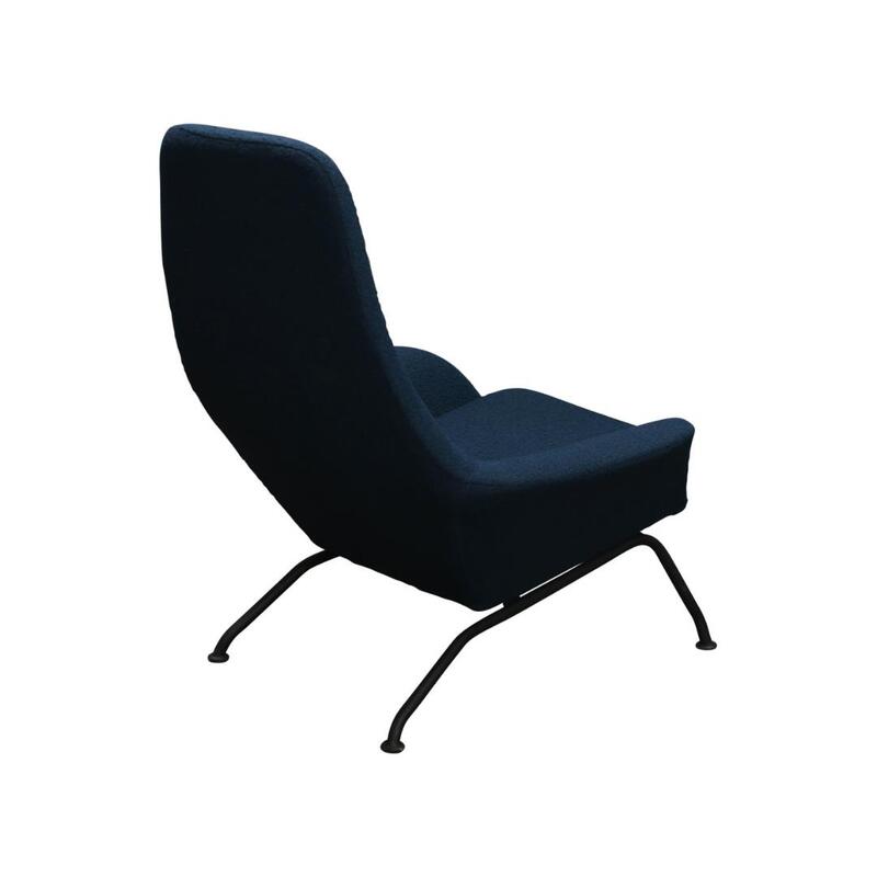 Design Used High Back Lounge Chair, Blue - Thumbnail 2