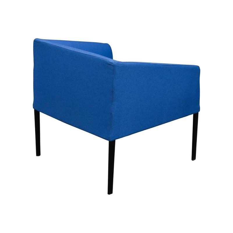 Saari Used Wider Sofa Chair, Blue - Thumbnail 2