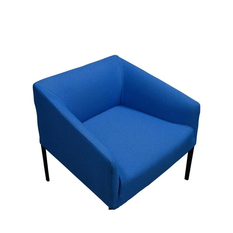 Saari Used Wider Sofa Chair, Blue - Thumbnail 3