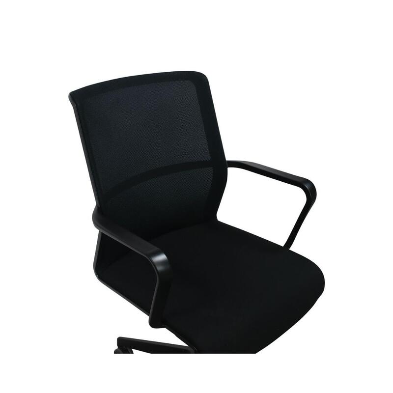 Senator CR2 Used Mesh Back Conference Chair, Black - Thumbnail 4