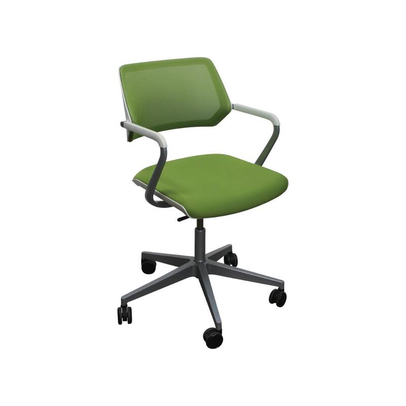 QiVi Used Mesh Conference Chair, Green - Image 1