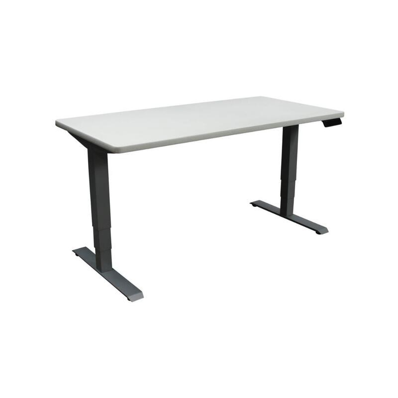 Used 30×60 Electric Sit Stand Desk, White - Thumbnail 2