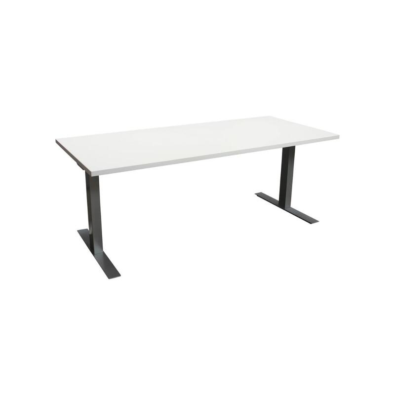 Used 30×69 Electric Adjustable Height Desk, White - Thumbnail 2