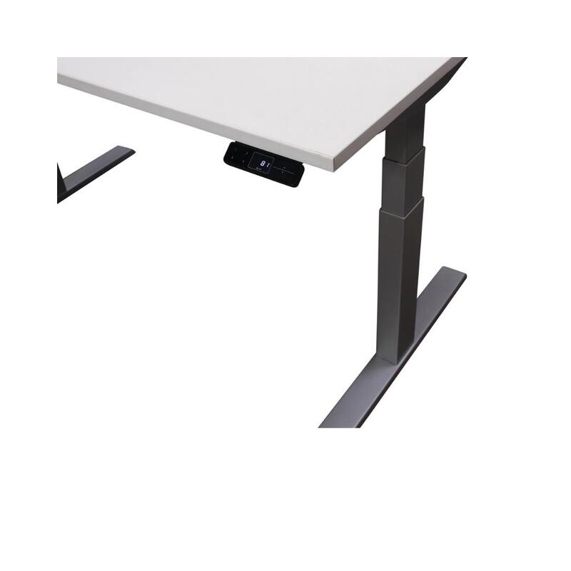 Adjustable Height Used 29×58 Electric Sit Stand Desk, White - Thumbnail 3