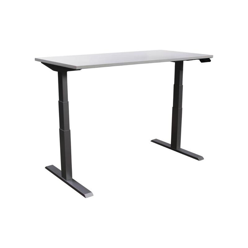 Adjustable Height Used 29×58 Electric Sit Stand Desk, White - Image 1