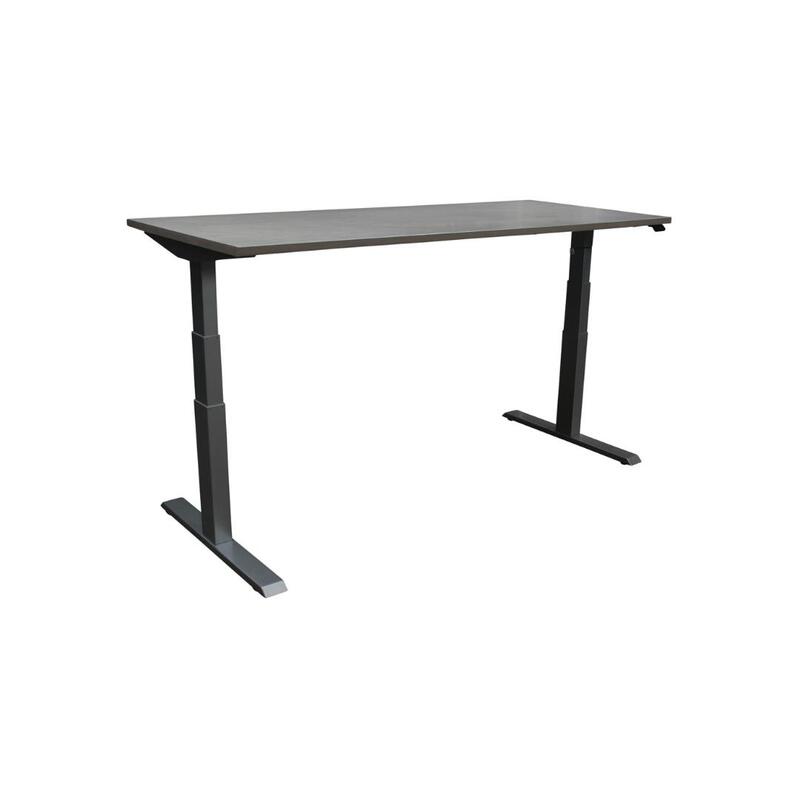 Adjustable Height Used 29×70 Electric Sit Stand Desk, Light Gray - Thumbnail 2