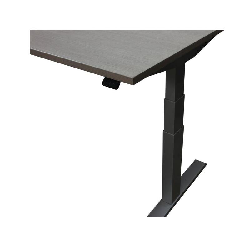 Adjustable Height Used 29×70 Electric Sit Stand Desk, Light Gray - Thumbnail 3