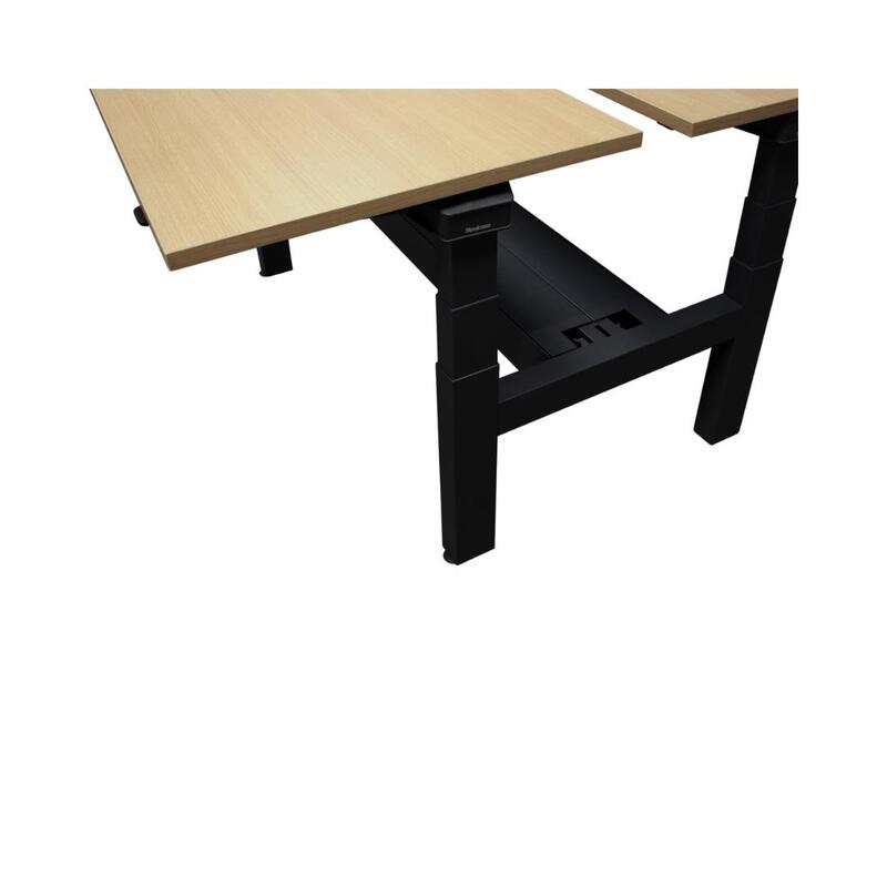 Used Adjustable Height Double Desk for 2, Maple - Thumbnail 5