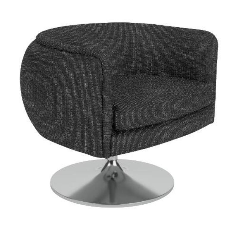 Knoll D'Urso Swivel Chair (Grey) - Image 1