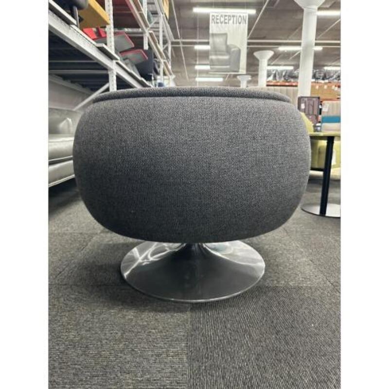 Knoll D'Urso Swivel Chair (Grey) - Thumbnail 4