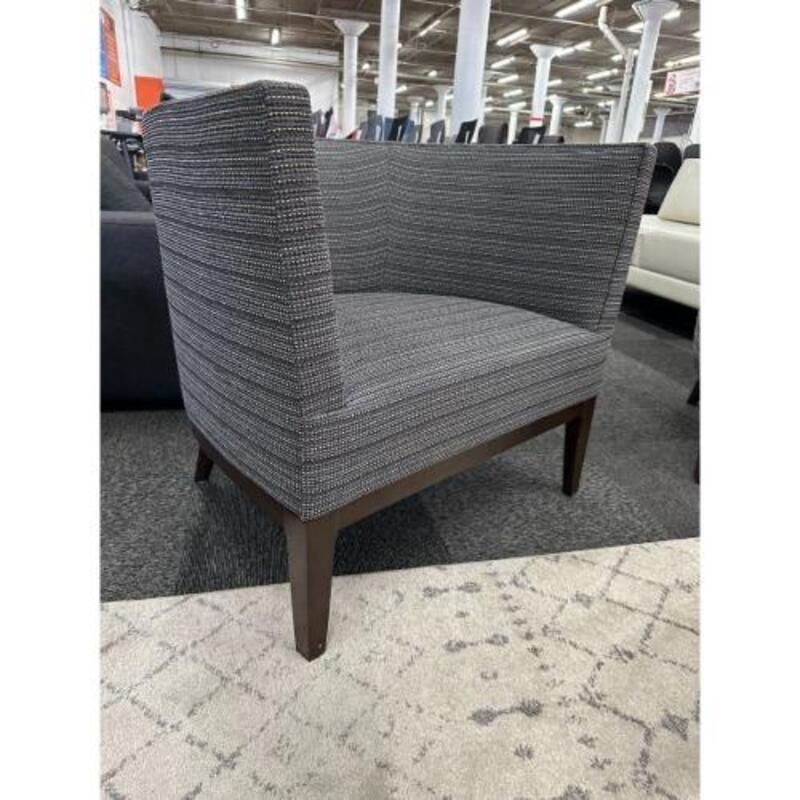 HBF Charlotte Lounge Chair (Navy Multi Stripe Pattern) - Thumbnail 2
