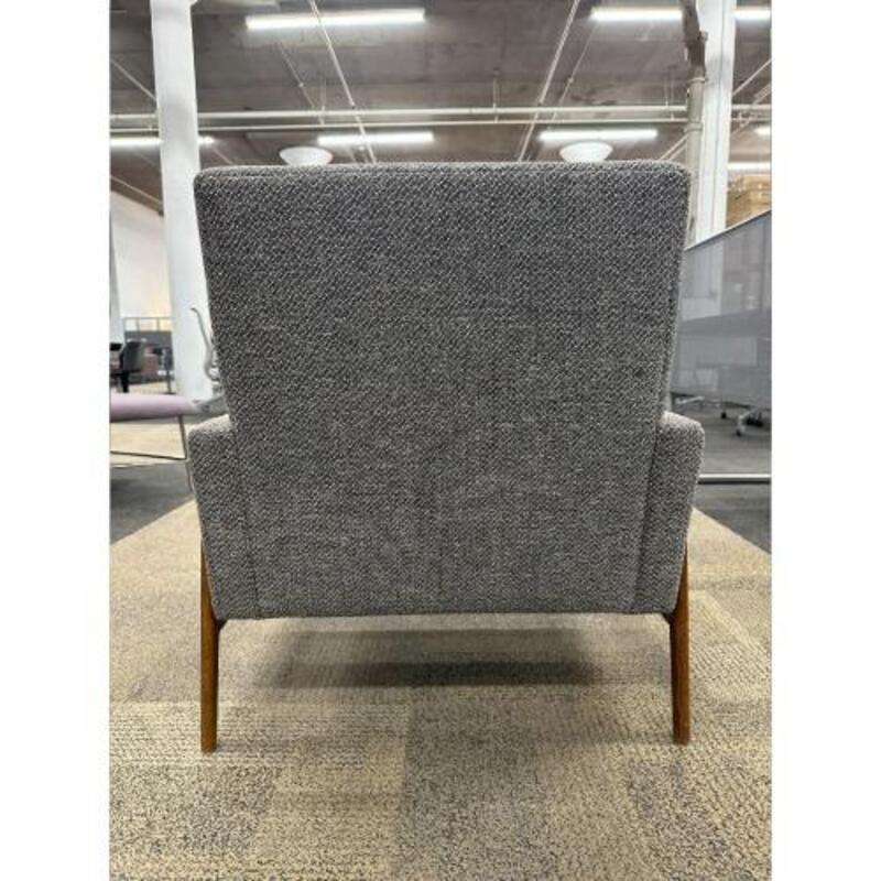 West Elm Henley Chair (Grey/Walnut) - Thumbnail 4