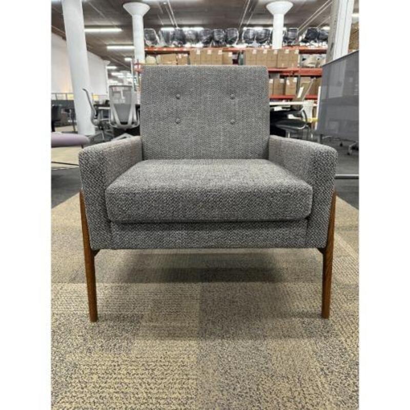 West Elm Henley Chair (Grey/Walnut) - Thumbnail 3