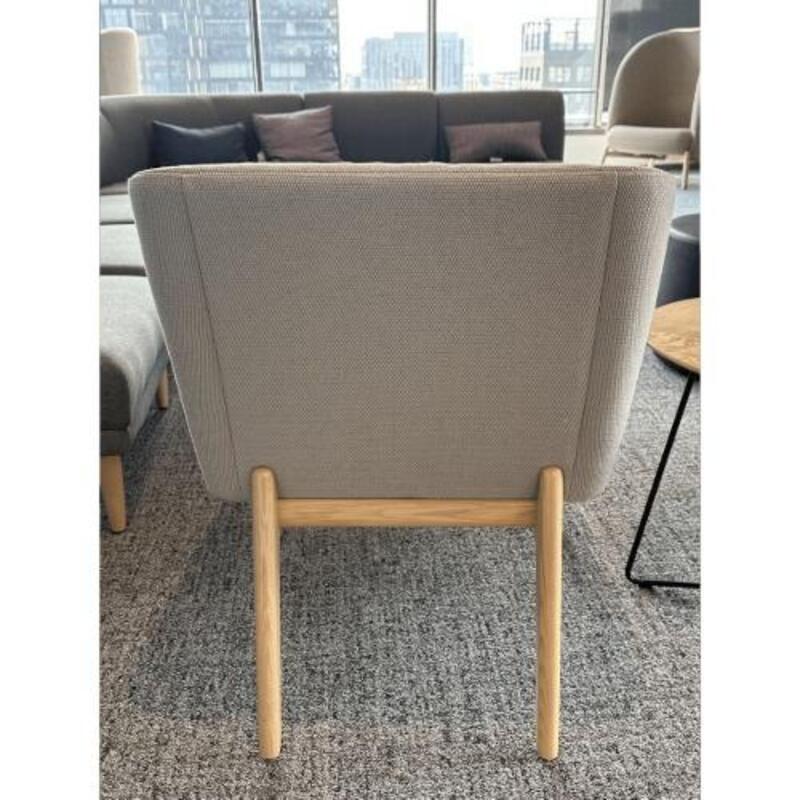 Carolina Elani Armchair an OFS Company (Gray/Maple) - Thumbnail 4