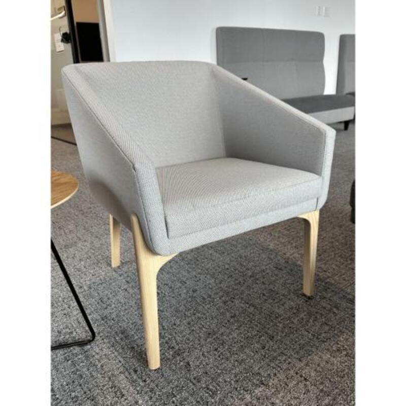 Carolina Elani Armchair an OFS Company (Gray/Maple) - Thumbnail 2