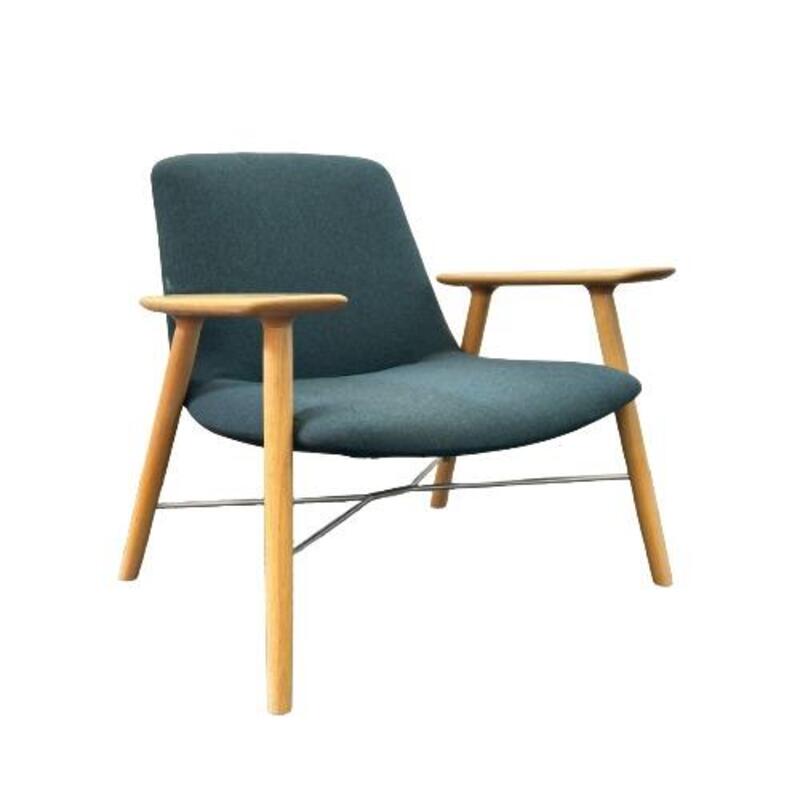 Keihauer Oro Ash Lounge Chair (Blue/Ash) - Image 1