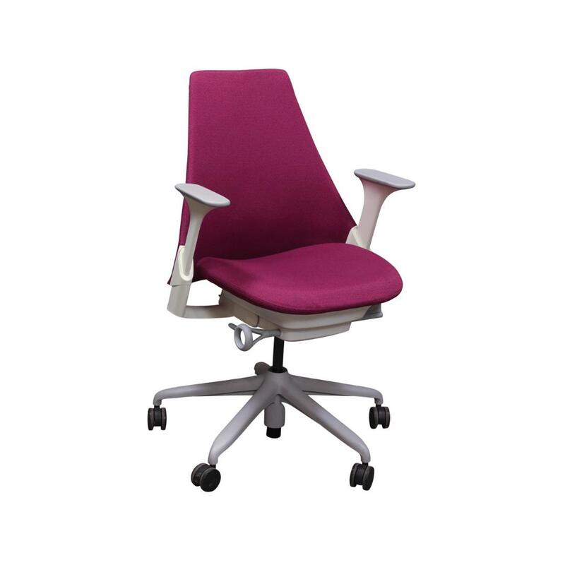 Sayl Used Conference Chair, Magenta - Image 1