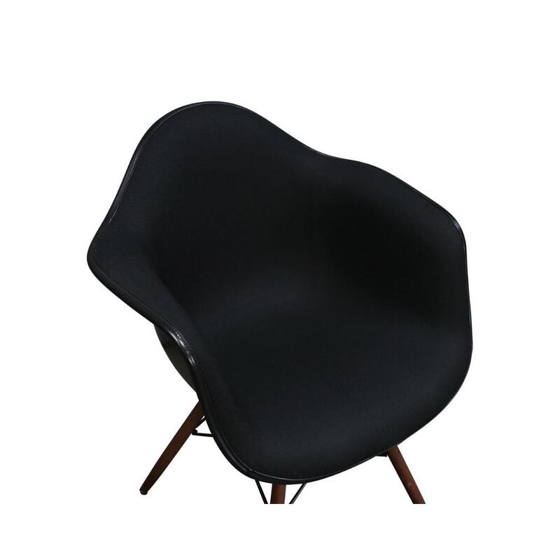 Herman Miller Eames Used Molded Fiberglass Armchair, Black Pattern - Thumbnail 3