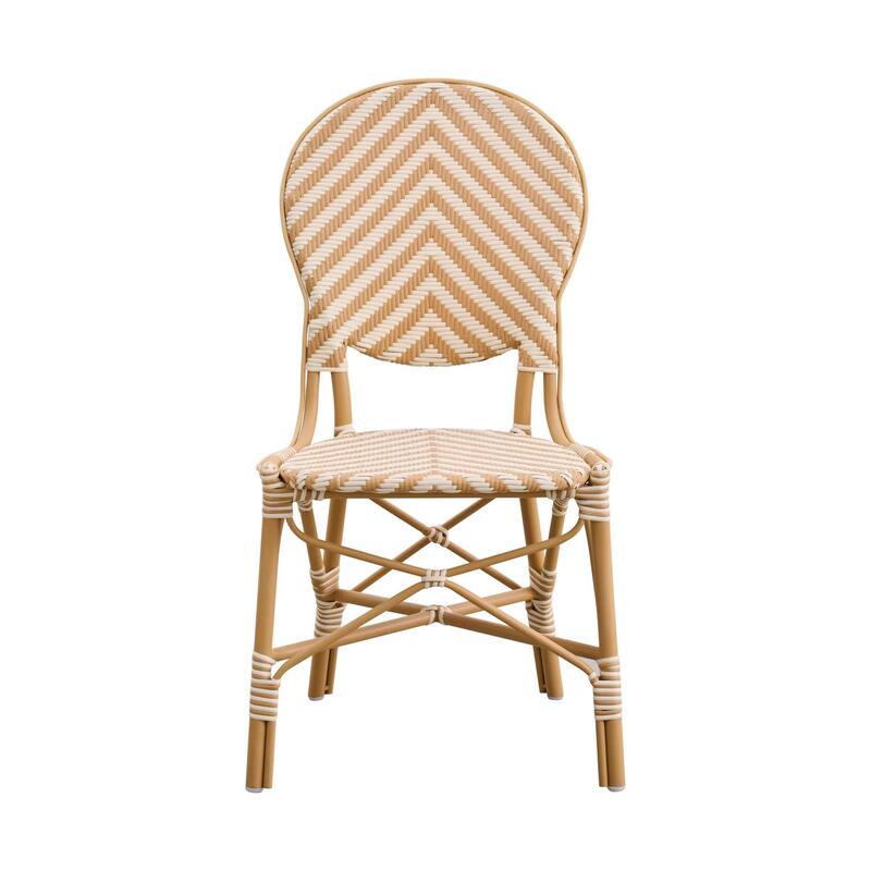 Isabell Side Chair AluRattan Chevron - Thumbnail 2