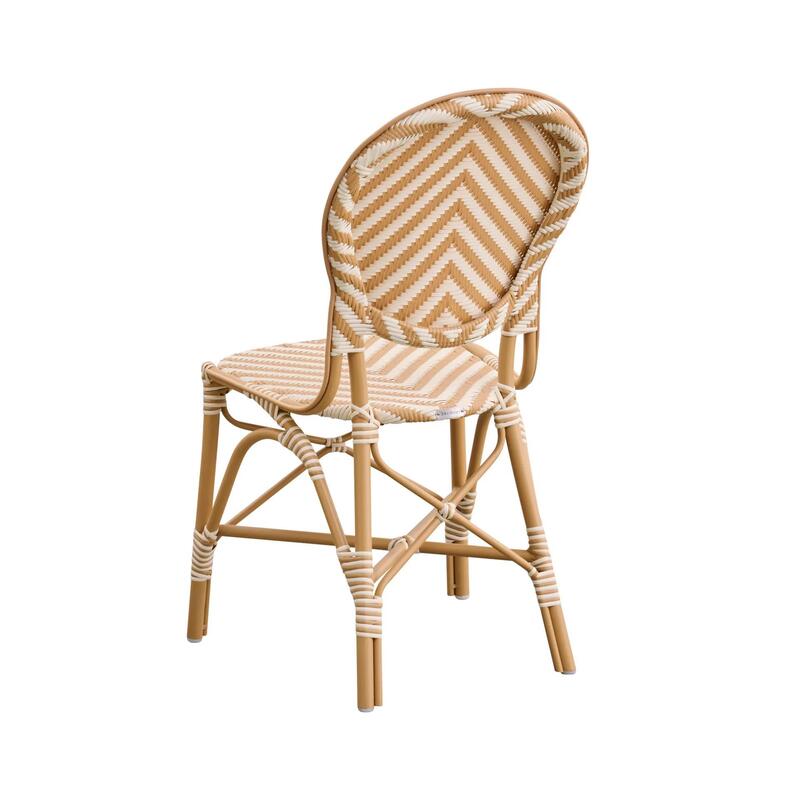 Isabell Side Chair AluRattan Chevron - Thumbnail 4