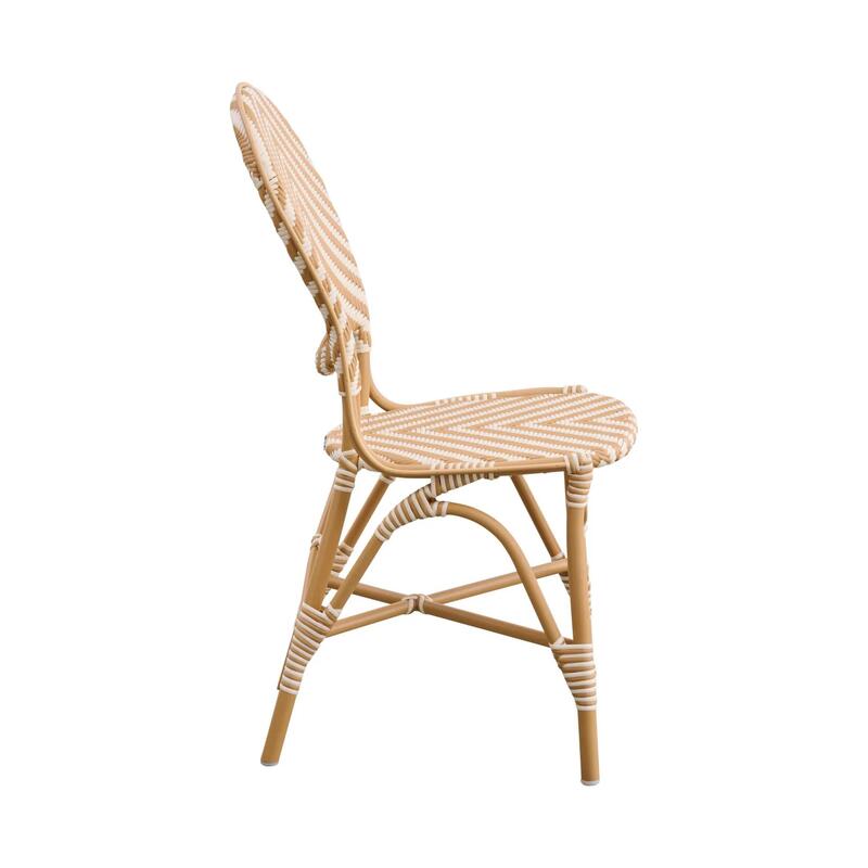 Isabell Side Chair AluRattan Chevron - Thumbnail 3