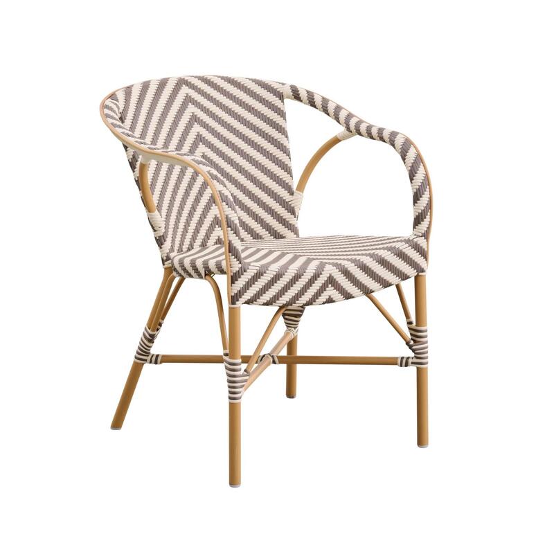 Madeleine Armchair AluRattan Chevron - Image 1