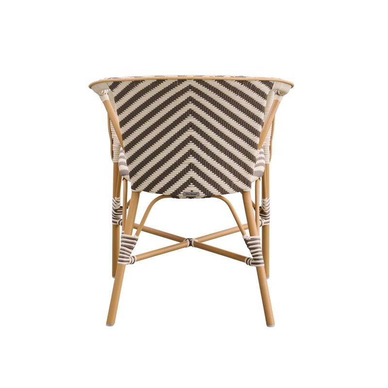 Madeleine Armchair AluRattan Chevron - Thumbnail 4