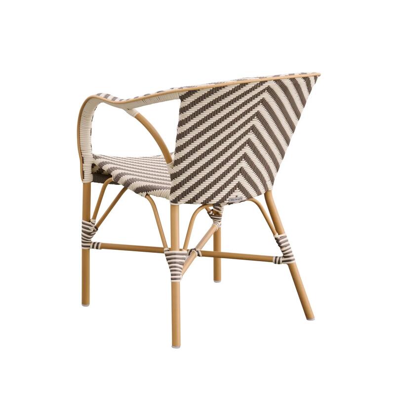 Madeleine Armchair AluRattan Chevron - Thumbnail 5