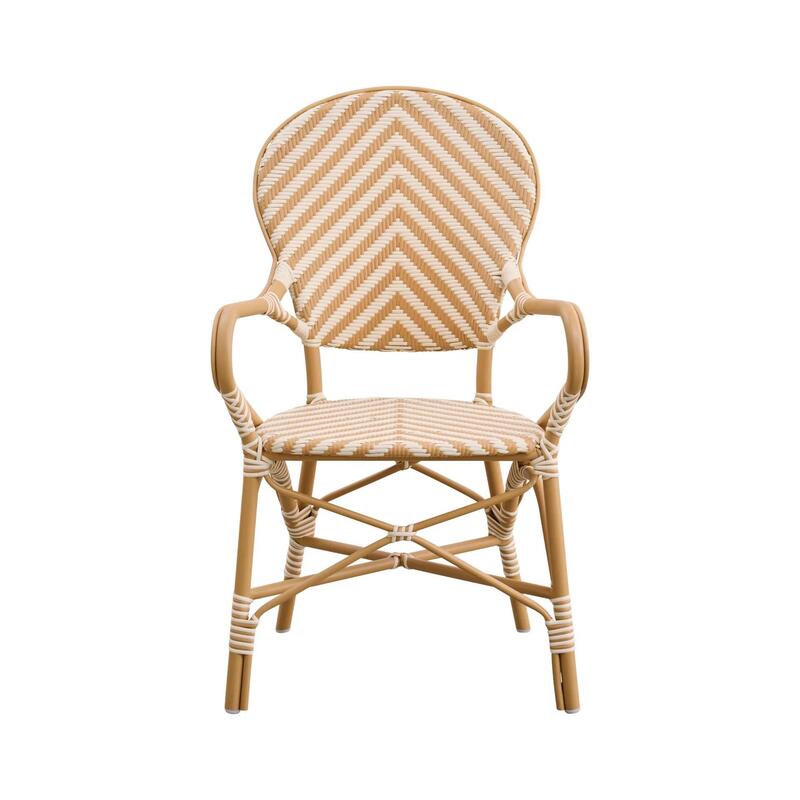 Isabell Arm Chair AluRattan Chevron - Thumbnail 2